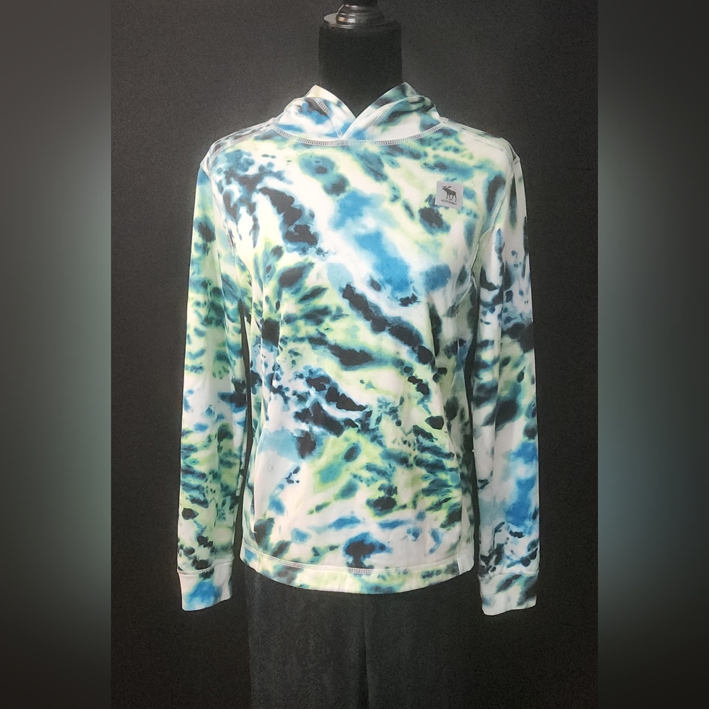 Abercrombie Active Pullover Hoodie in Tie Dye Size Youth 15/16